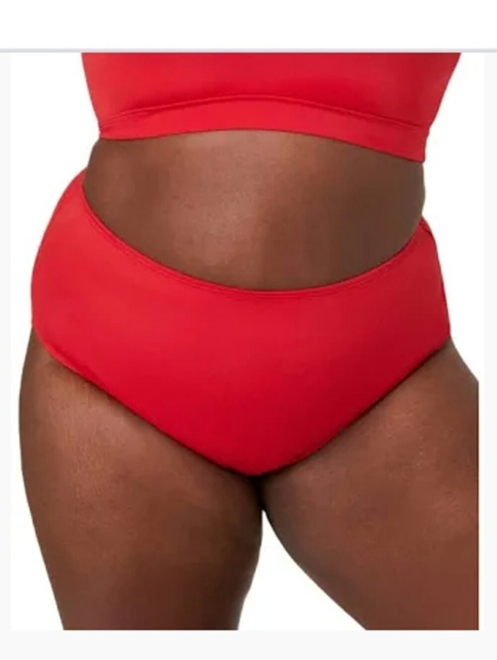 NWT Andie Plus Size Red Full Coverage Bikini Bottoms Sz XXL